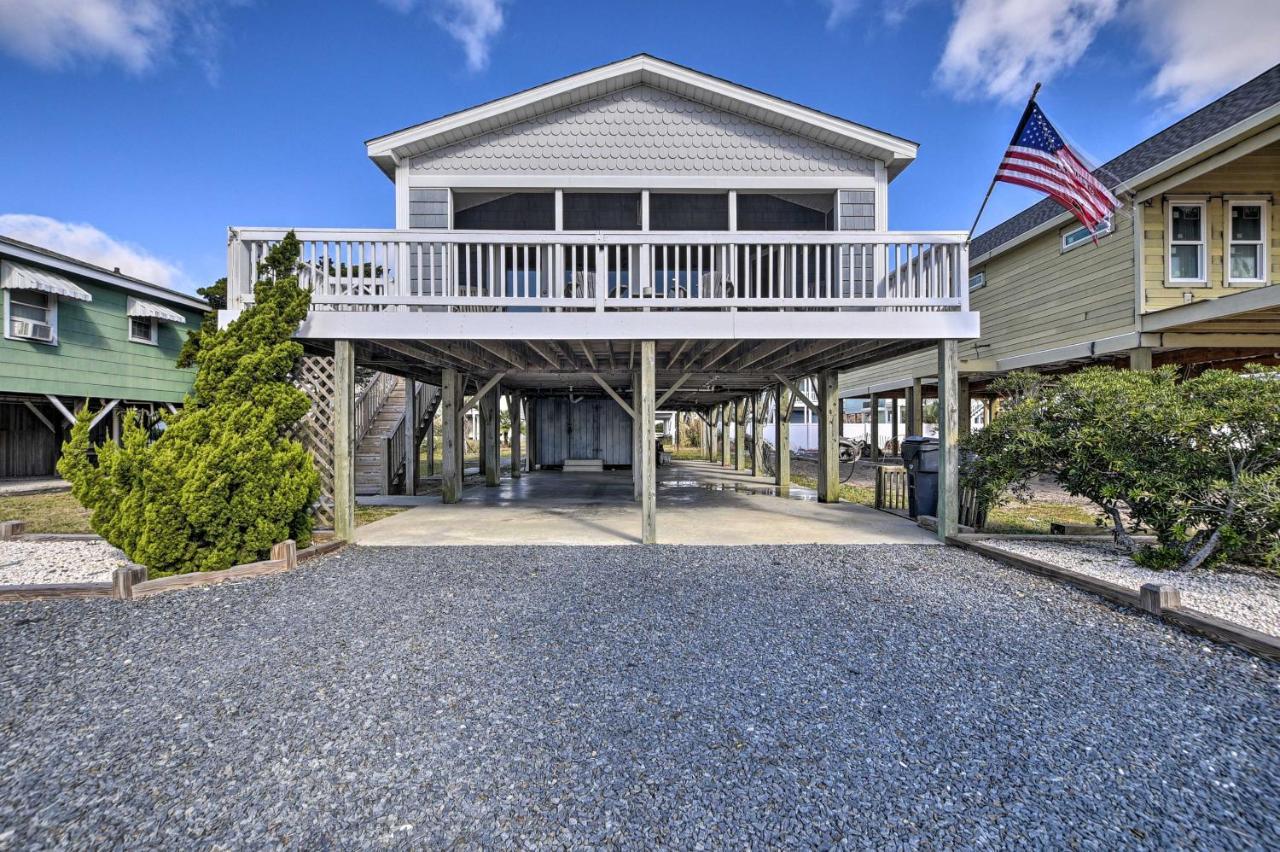 2nd-Row Holden Beach Abode - Steps to Ocean! Exterior foto